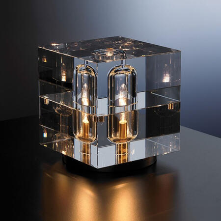 Postmodern Crystal Cube LED Nordic Desk Lamp - Sage Design Group - Annette C. Sage, CEO