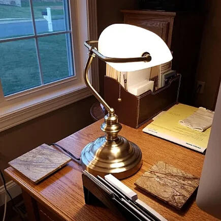 Vintage Banker Style Table Lamp - Sage Design Group - Annette C. Sage, CEO
